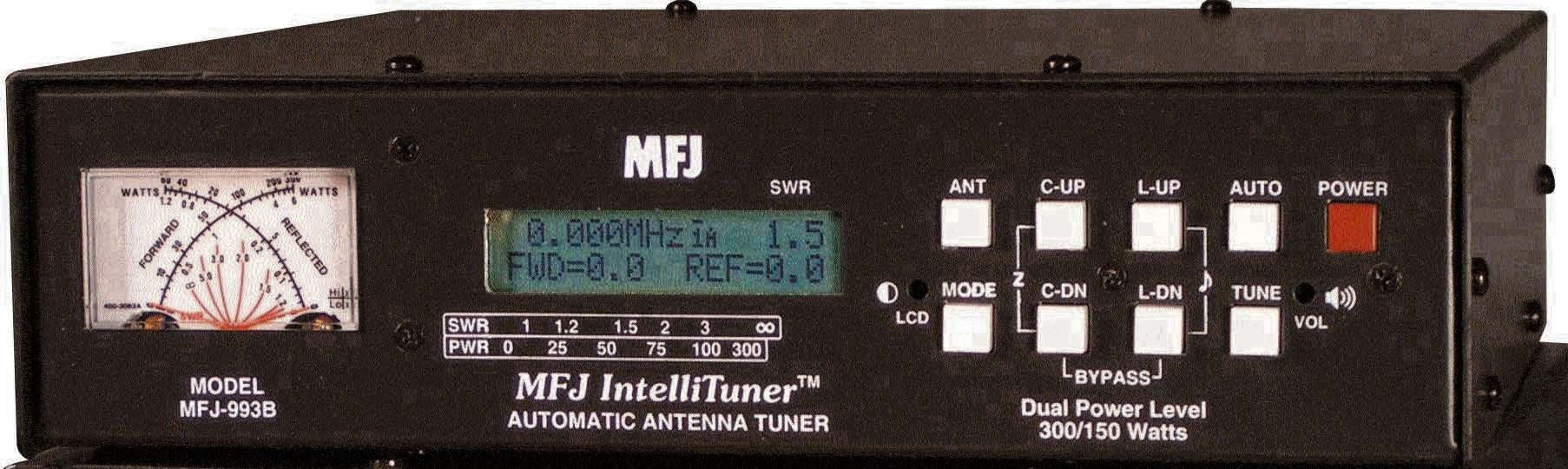 MFJ-993B Accordatore automatico per antenne bilanciate/sbilanciate 300 Watt